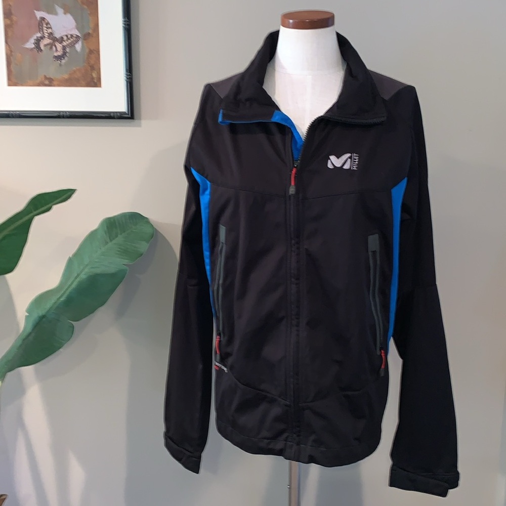 Millet Denali Mountain Climbing Performance Jacket, Black/Blue, Size L